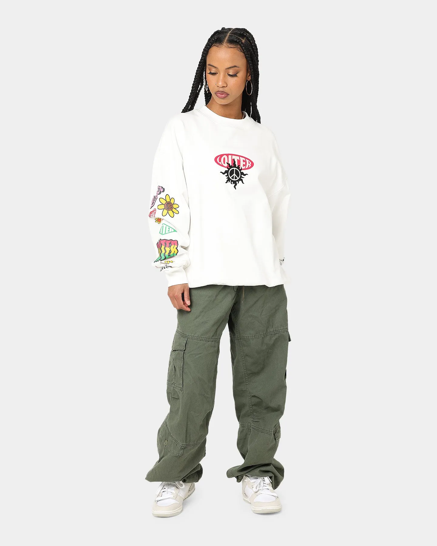 Loiter Day Dream Crewneck Off White sold by Culture Kings product image thumbnail 3