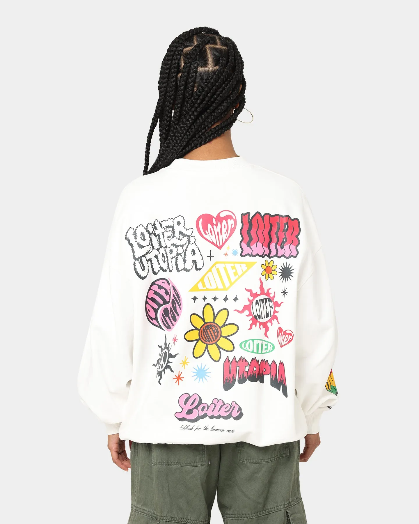 Loiter Day Dream Crewneck Off White sold by Culture Kings product image thumbnail 5