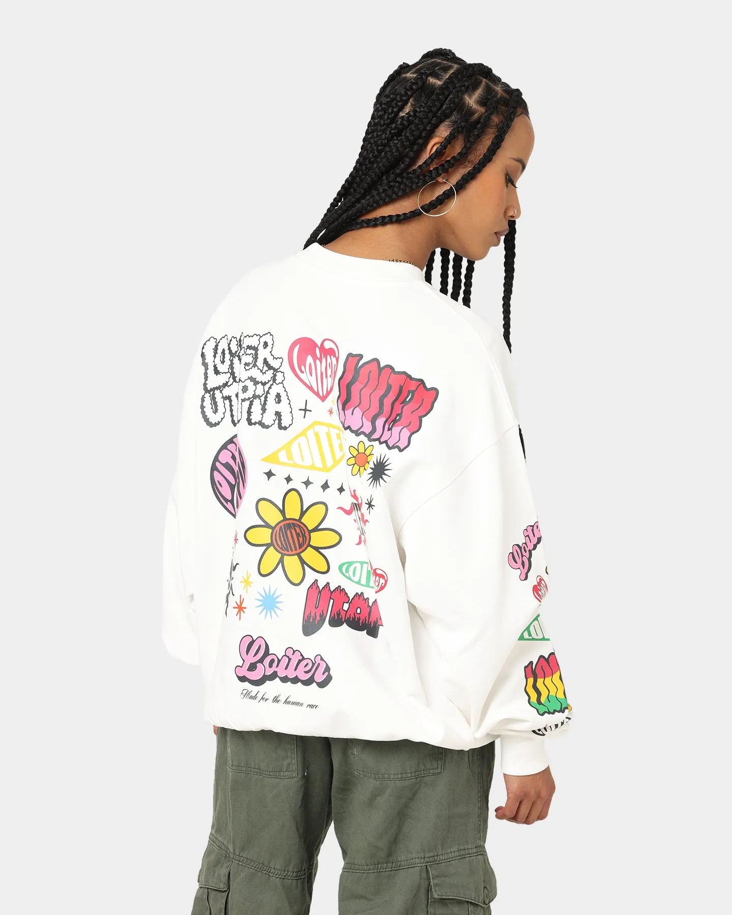 Loiter Day Dream Crewneck Off White sold by Culture Kings product image thumbnail 2