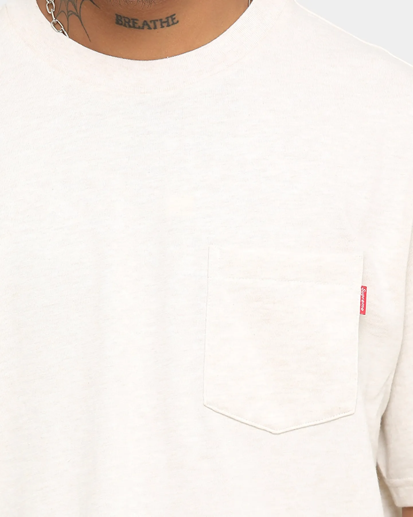 Supreme Short Sleeve Pocket T-Shirt Heather Natural sold by Culture Kings product image thumbnail 4