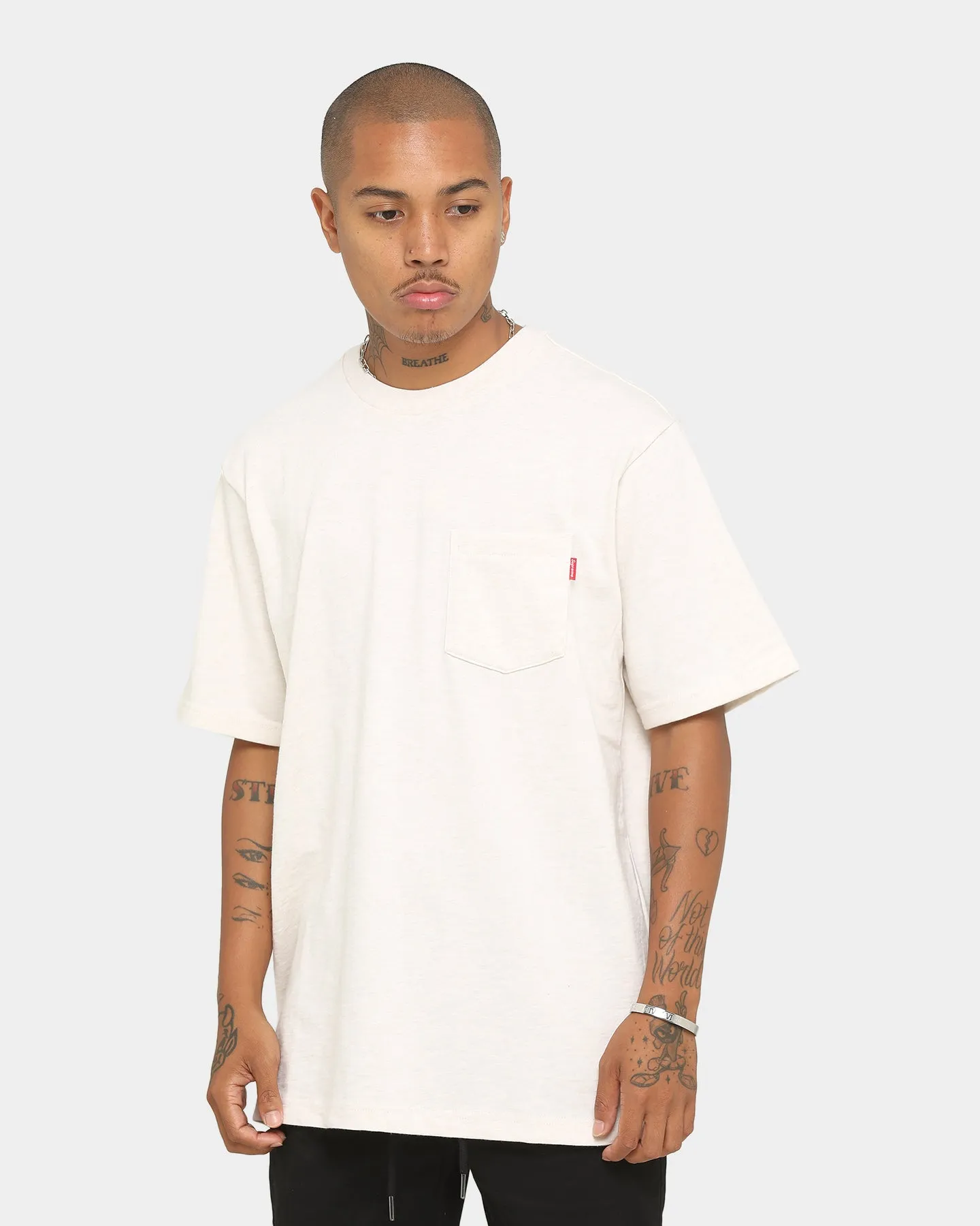 Supreme Short Sleeve Pocket T-Shirt Heather Natural sold by Culture Kings