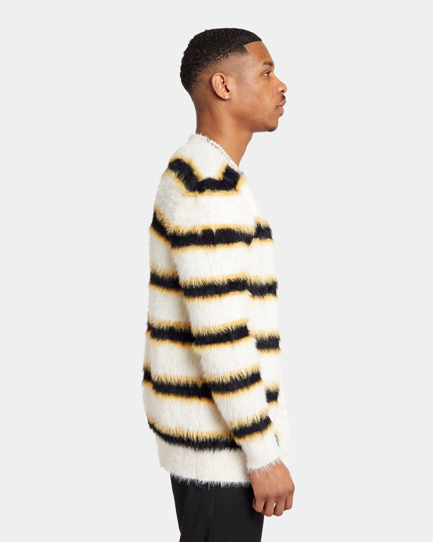 XXIII Tyler Stripe Cardigan White/Black/Yellow sold by Culture Kings product image thumbnail 5