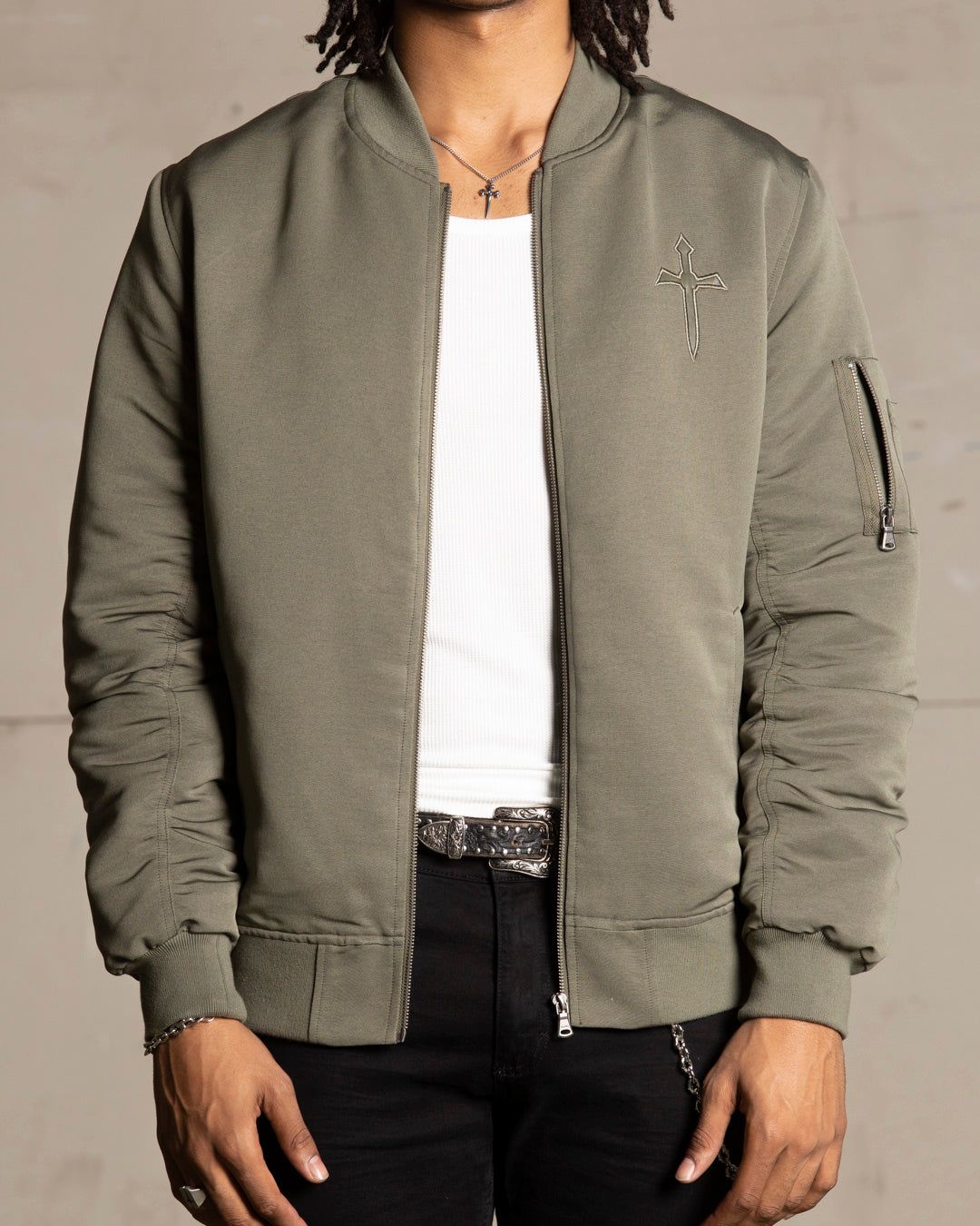Saint Morta Flight Jacket Khaki Green sold by Culture Kings product image thumbnail 4