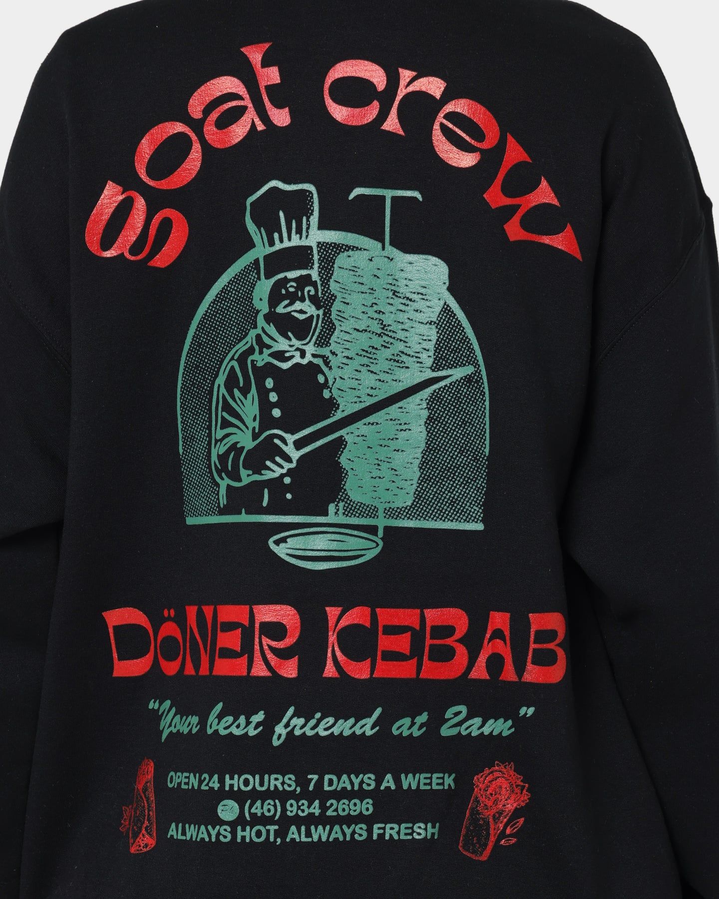 Goat Crew Döner Crewneck Black sold by Culture Kings product image thumbnail 5