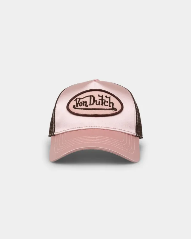 Von Dutch Pink Satin Trucker Pink Satin made by Culture Kings