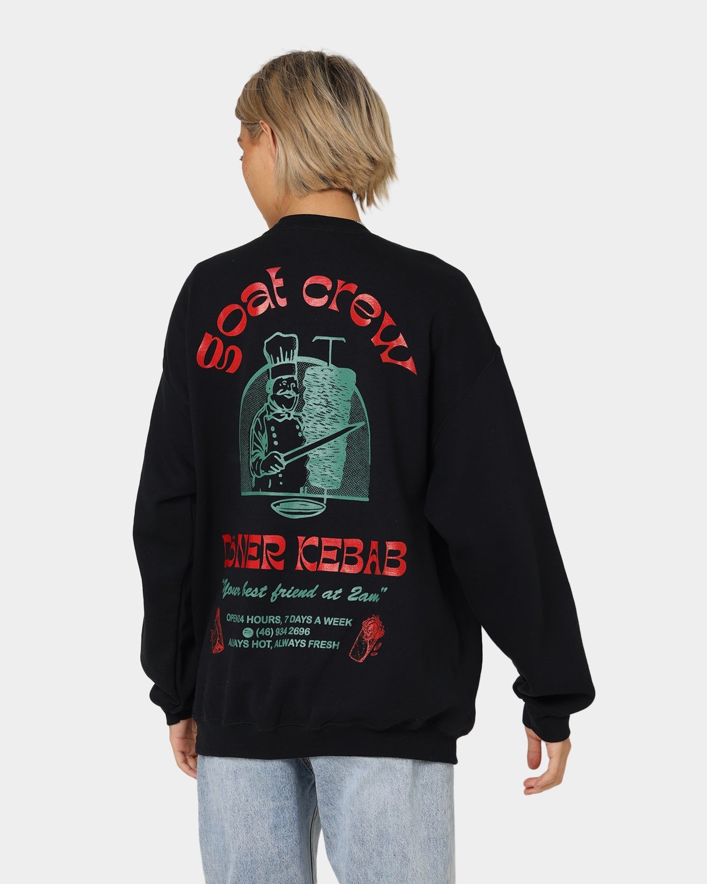 Goat Crew Döner Crewneck Black sold by Culture Kings