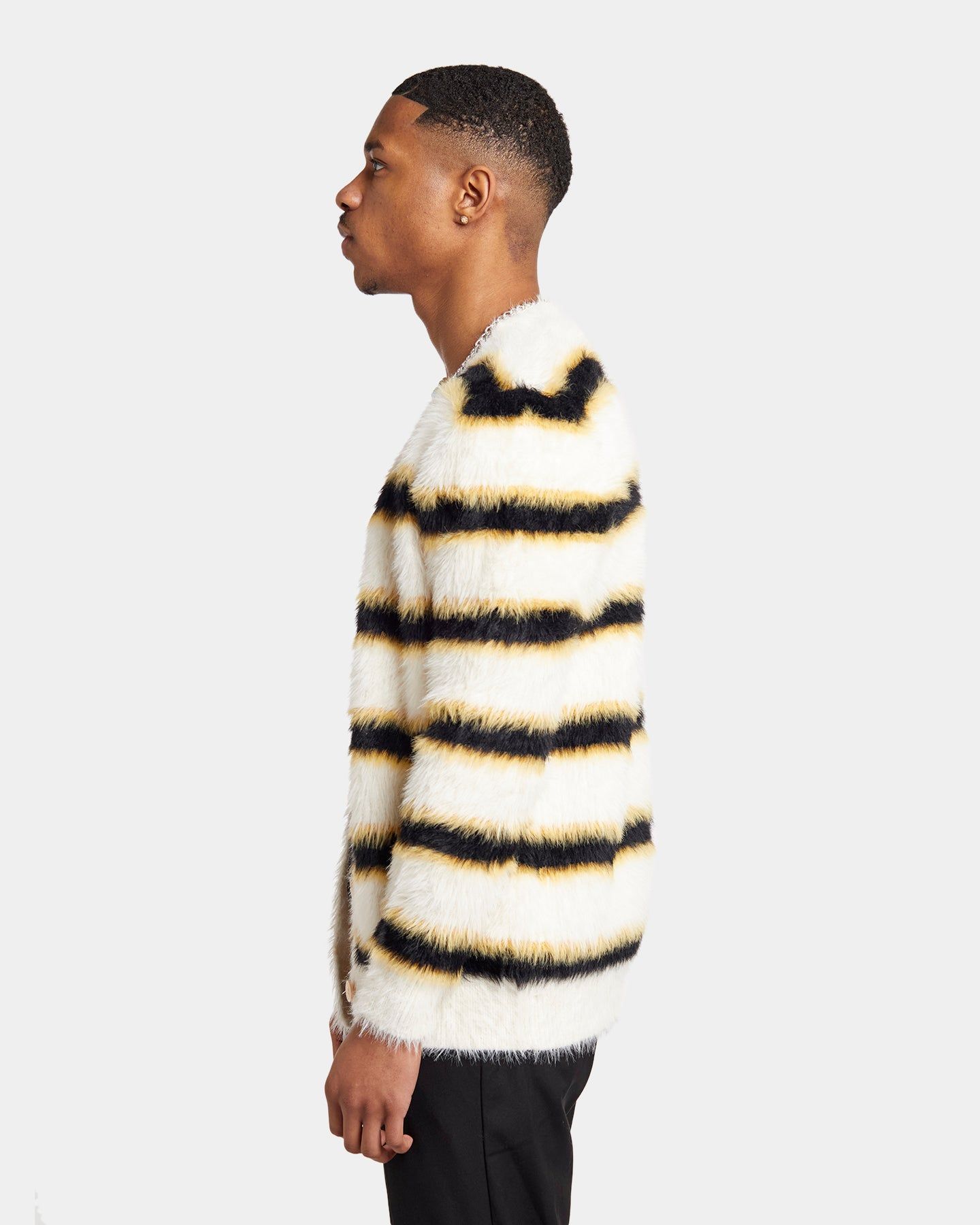 XXIII Tyler Stripe Cardigan White/Black/Yellow sold by Culture Kings product image thumbnail 6
