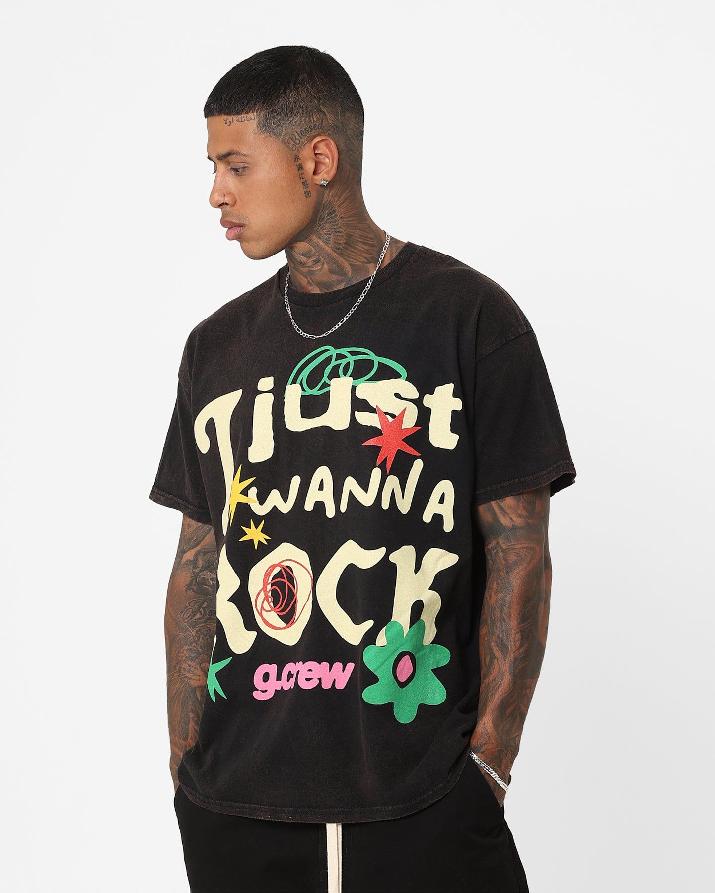 Goat Crew G. Crew Rock T-Shirt Black Wash sold by Culture Kings product image thumbnail 6