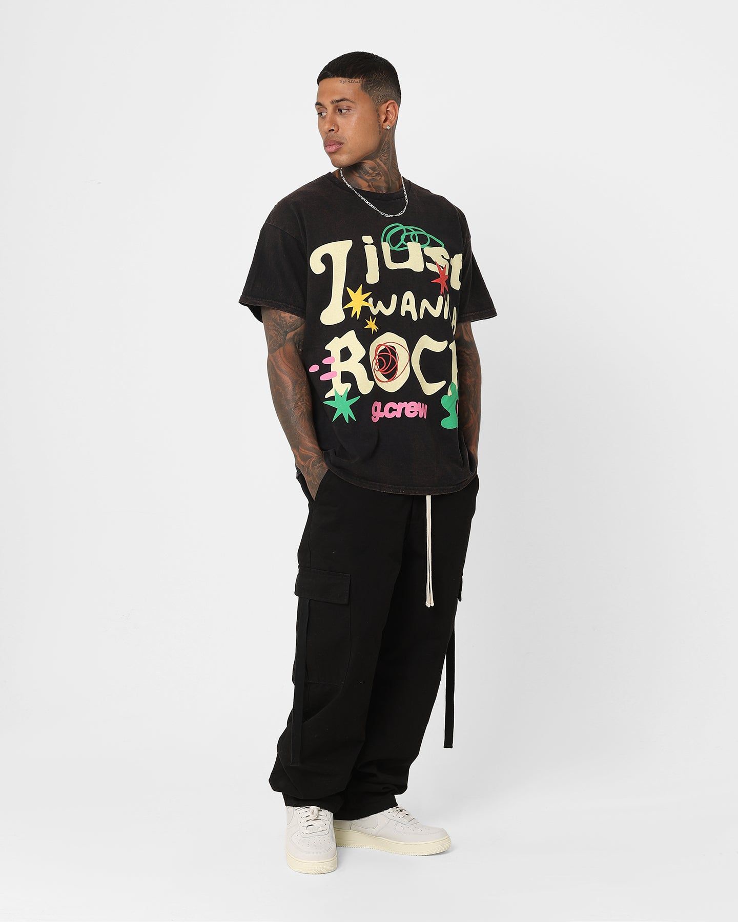 Goat Crew G. Crew Rock T-Shirt Black Wash sold by Culture Kings product image thumbnail 2