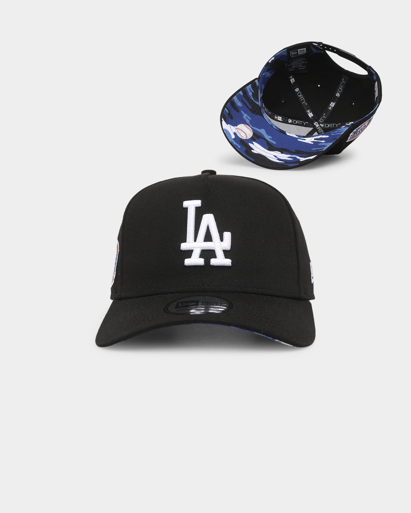 New Era Los Angeles Dodgers 'Camo Underbrim' 9FORTY K-Frame Snapback Black sold by Culture Kings