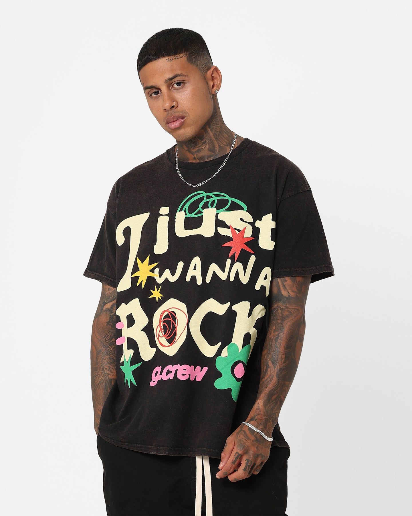 Goat Crew G. Crew Rock T-Shirt Black Wash sold by Culture Kings