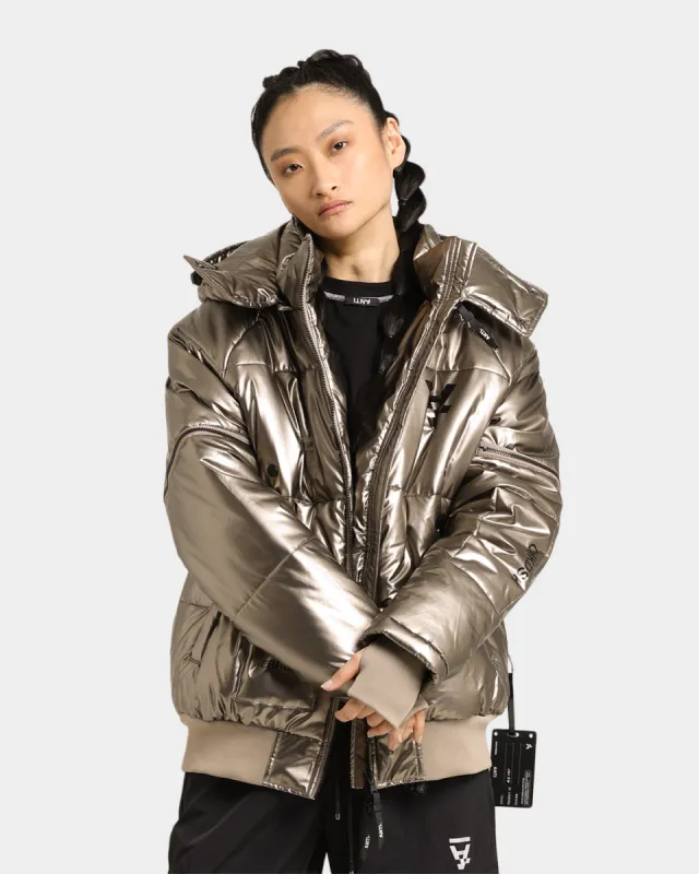 The Anti Order Anti Joy Technical Puffer Jacket Pewter sold by Culture Kings