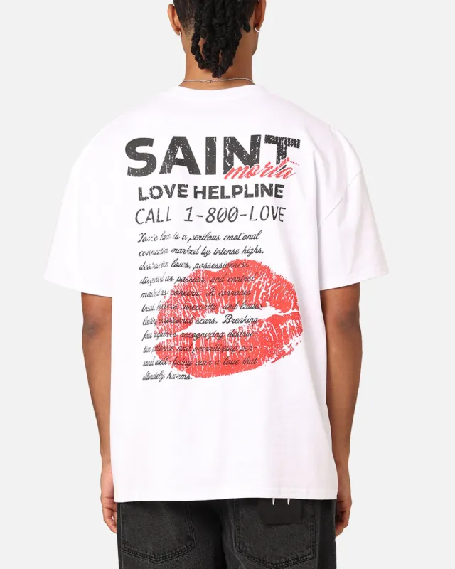 Saint Morta Love Helpline T-Shirt White sold by Culture Kings