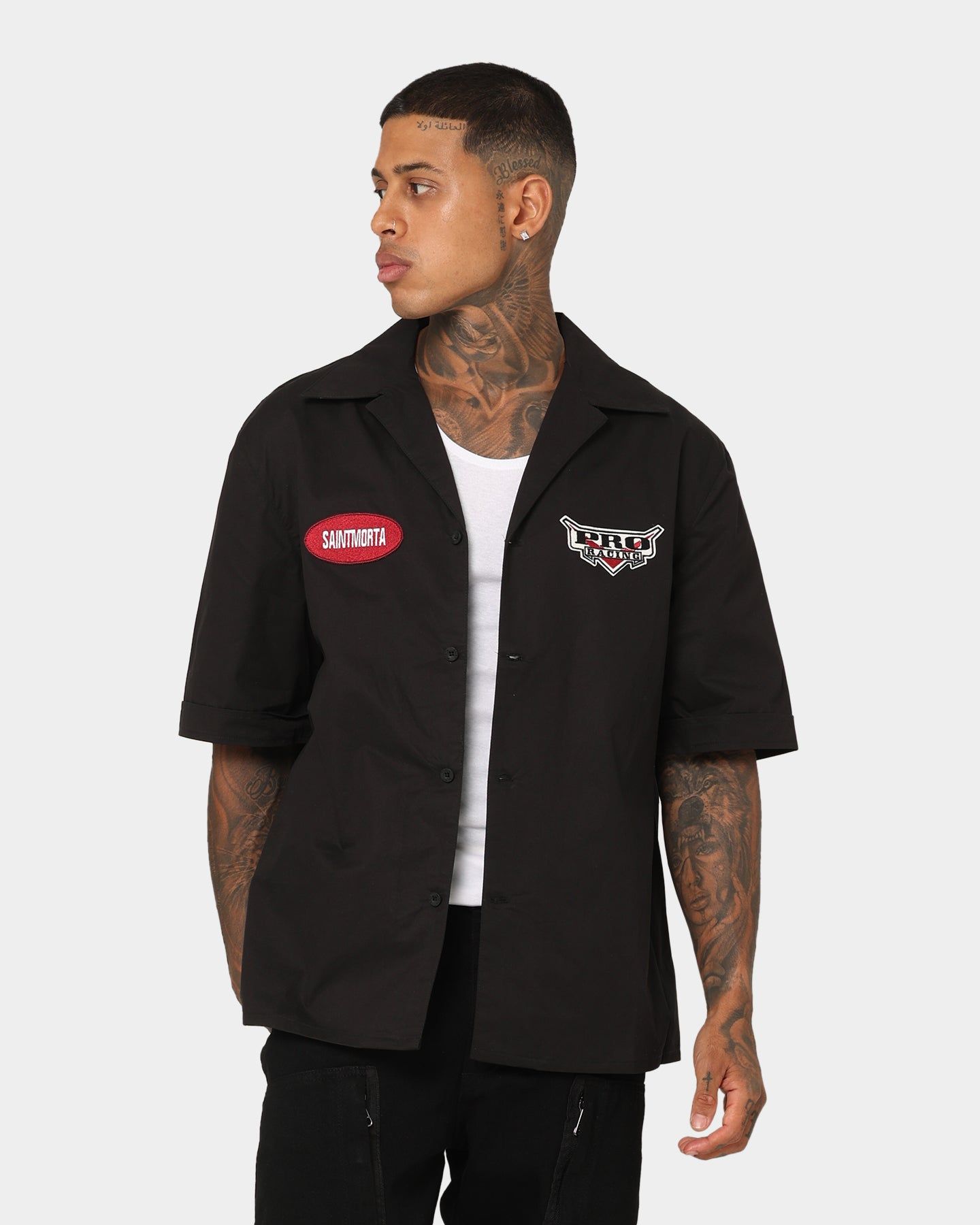 Saint Morta Pro Racing Mechanic Shirt Black sold by Culture Kings