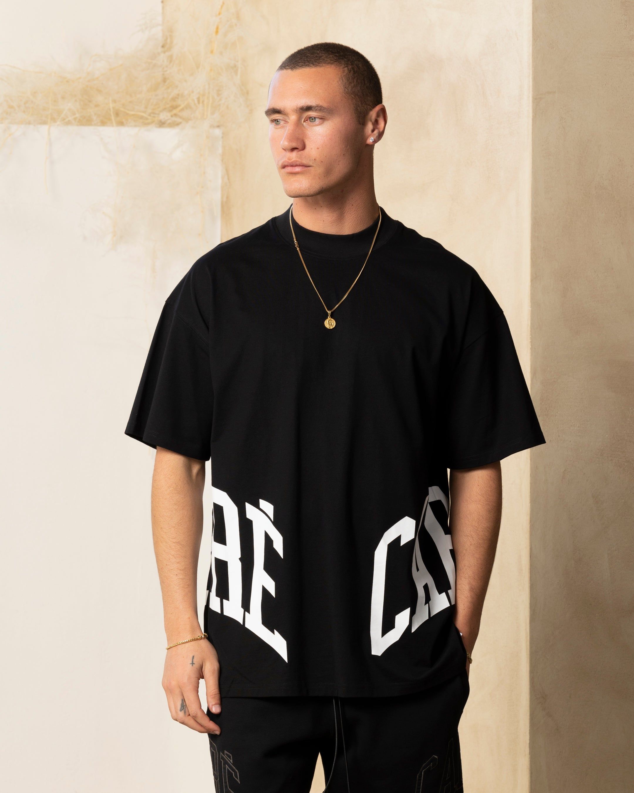 Carre Double Arch Oversized T-Shirt Black sold by Culture Kings
