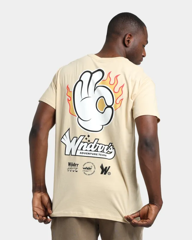 WNDRR Flame Custom Fit T-Shirt Tan sold by Culture Kings