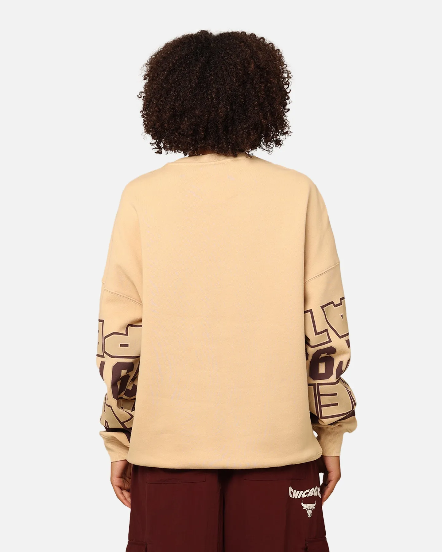 Mitchell & Ness Women's Chicago Bulls League Crewneck Warm Sand sold by Culture Kings product image thumbnail 4