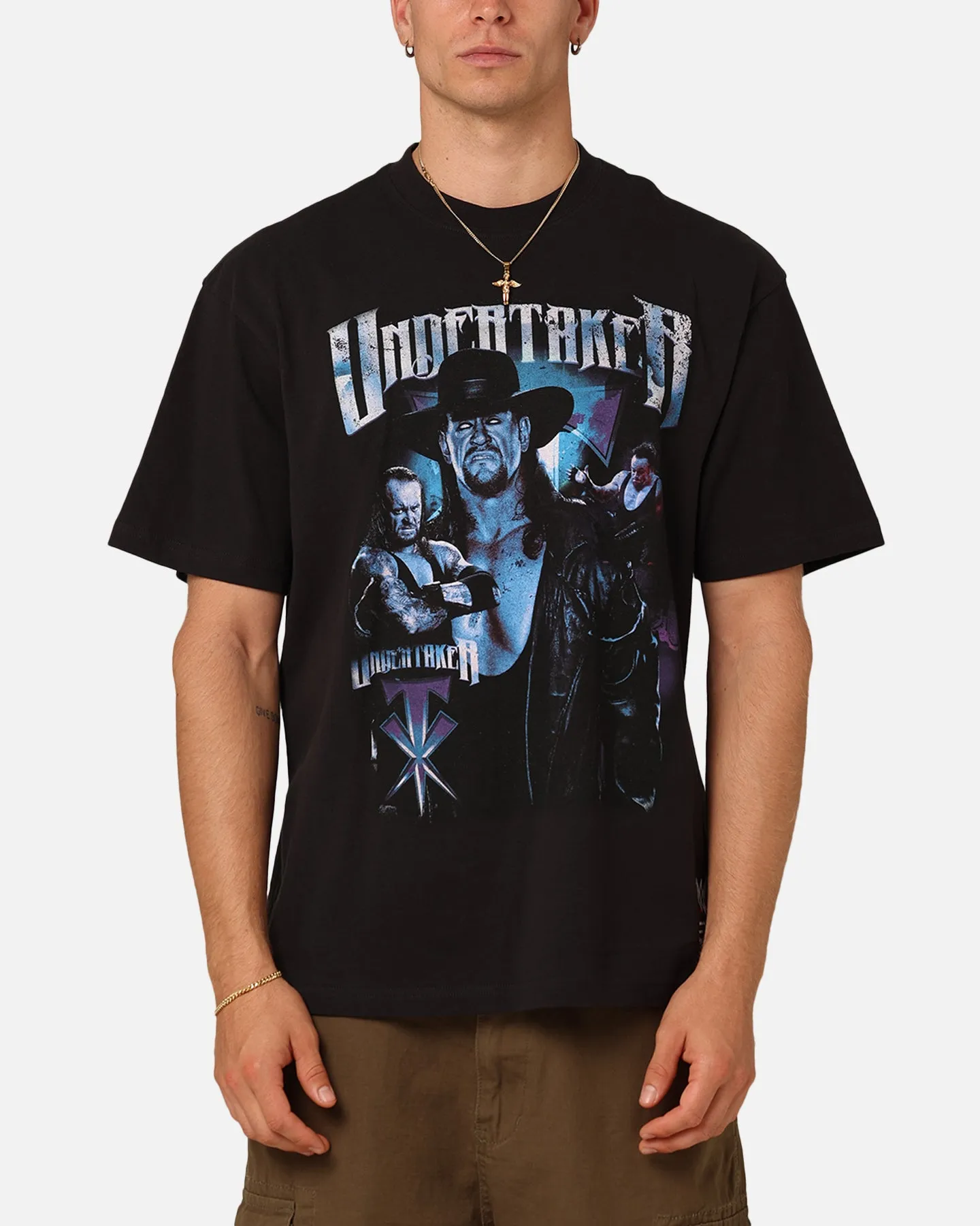 Mitchell & Ness X WWE The Undertaker T-Shirt Overdyed Black sold by Culture Kings