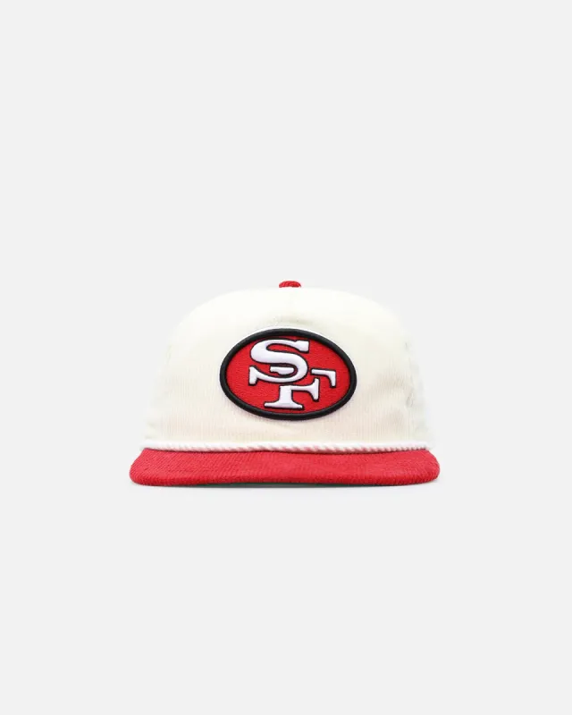 New Era San Francisco 49ers 'Throwback Corduroy' Golfer Snapback Chrome sold by Culture Kings