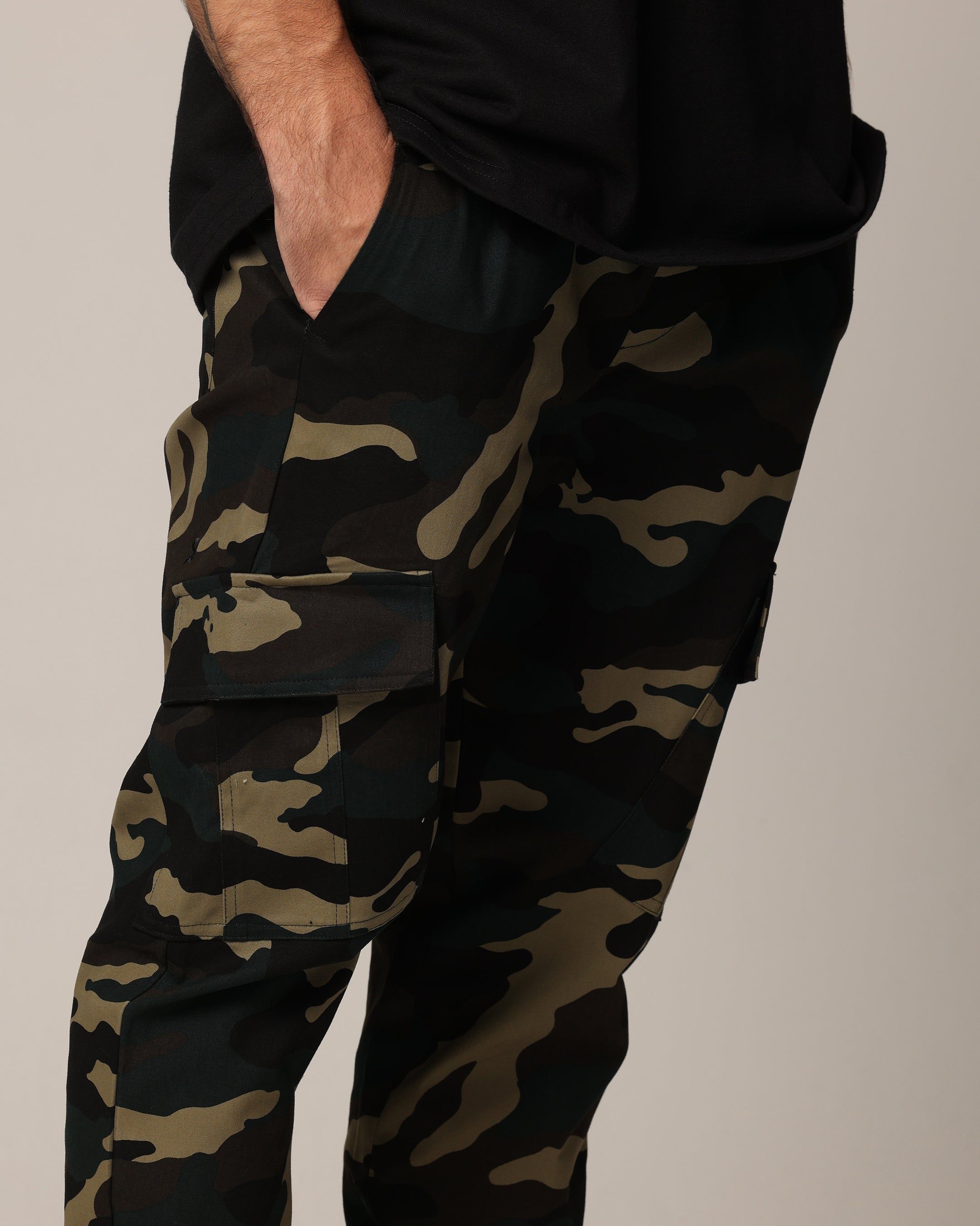 Saint Morta Tapered Cargo Pants Woodland Camo sold by Culture Kings product image thumbnail 3