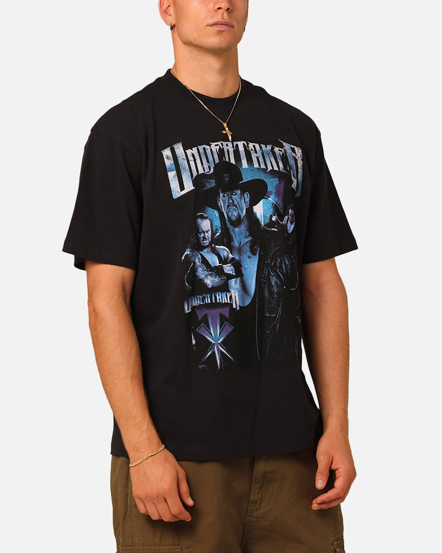 Mitchell & Ness X WWE The Undertaker T-Shirt Overdyed Black sold by Culture Kings product image thumbnail 4