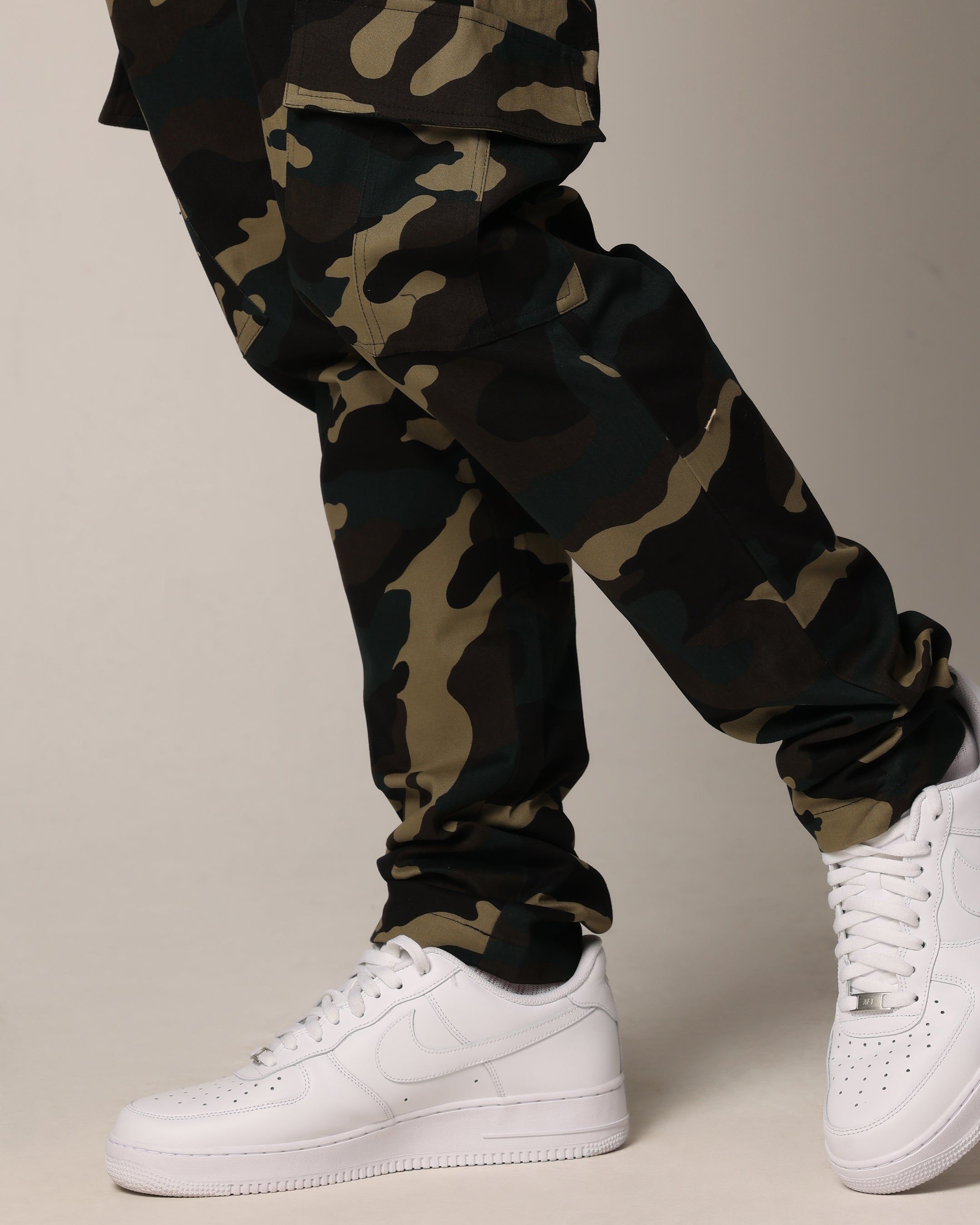 Saint Morta Tapered Cargo Pants Woodland Camo sold by Culture Kings product image thumbnail 4