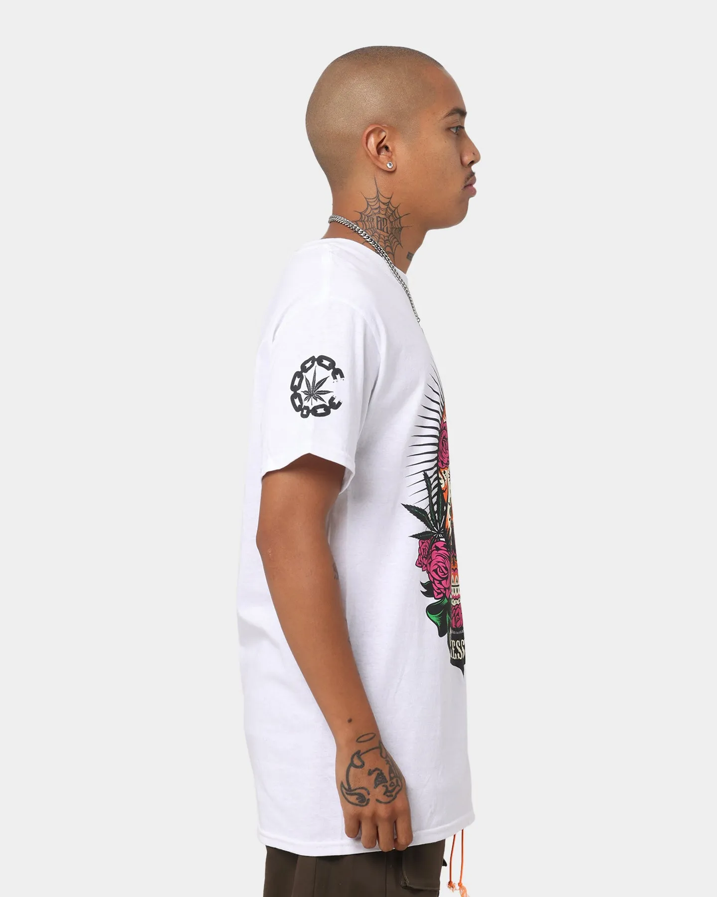 Crooks & Castles Cypress Hill Skull T-Shirt White sold by Culture Kings product image thumbnail 5