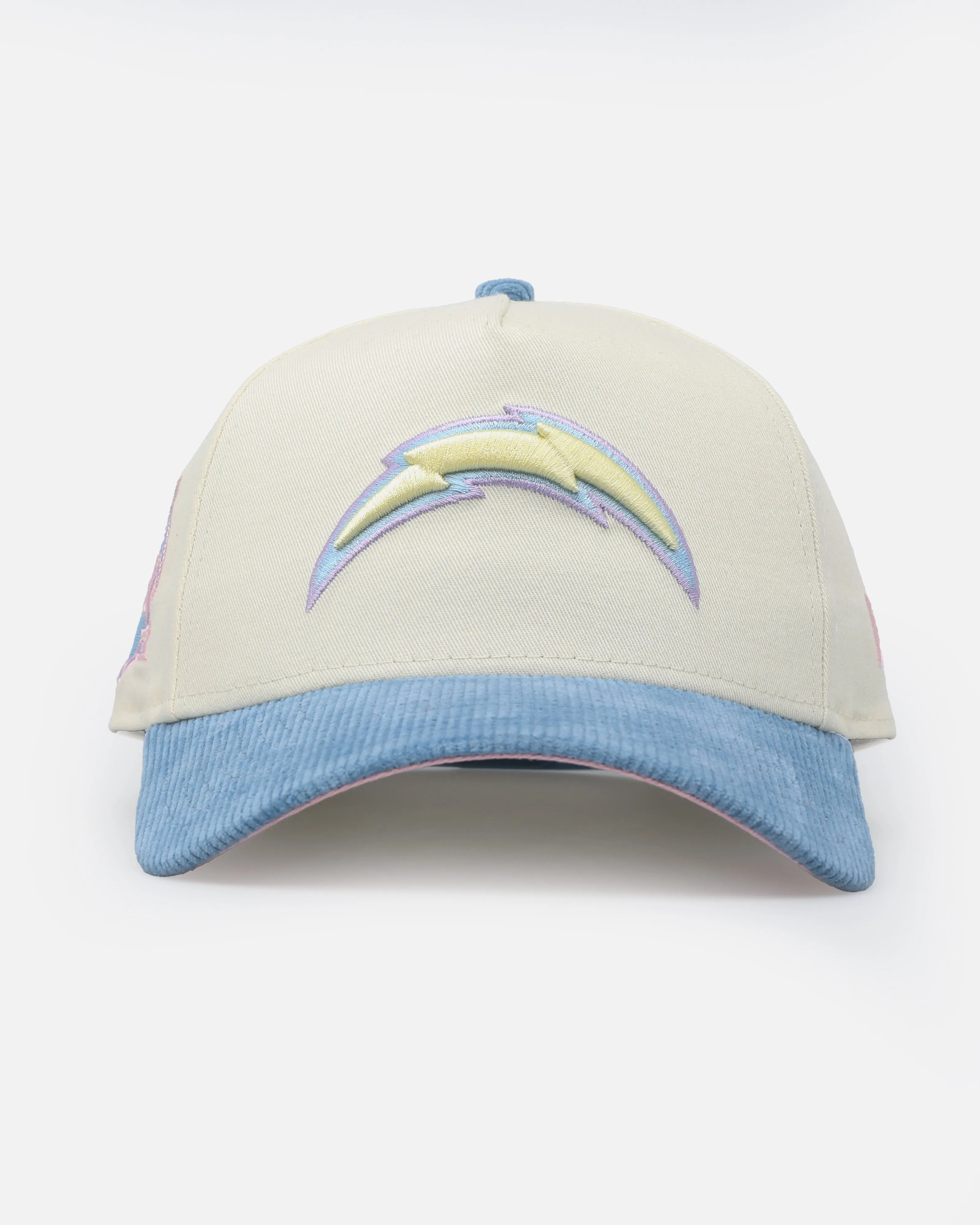 New Era Los Angeles Chargers 'Easter Corduroy' 9FORTY A-Frame Snapback White/Blue sold by Culture Kings