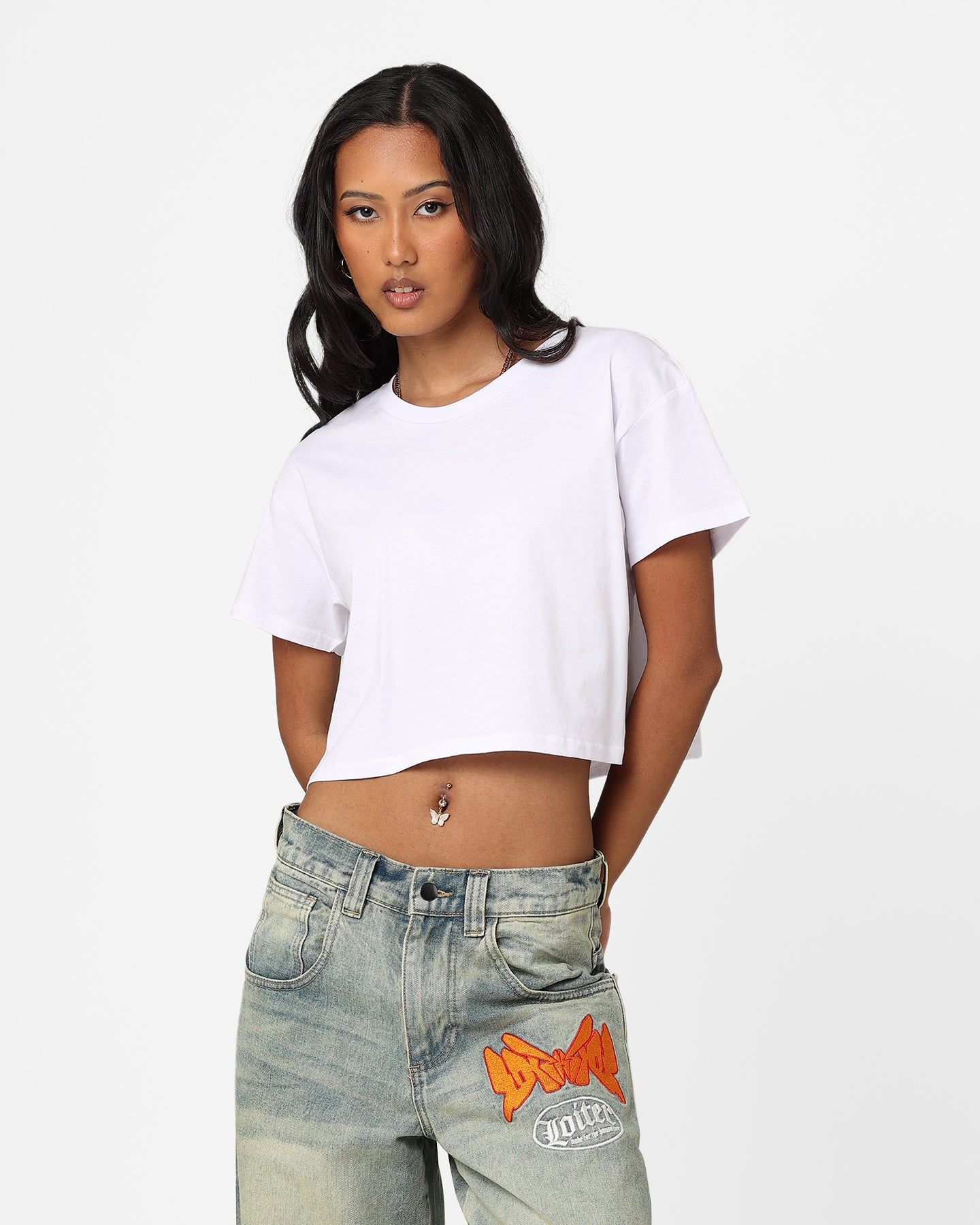 AS Colour Women's Crop T-Shirt White sold by Culture Kings