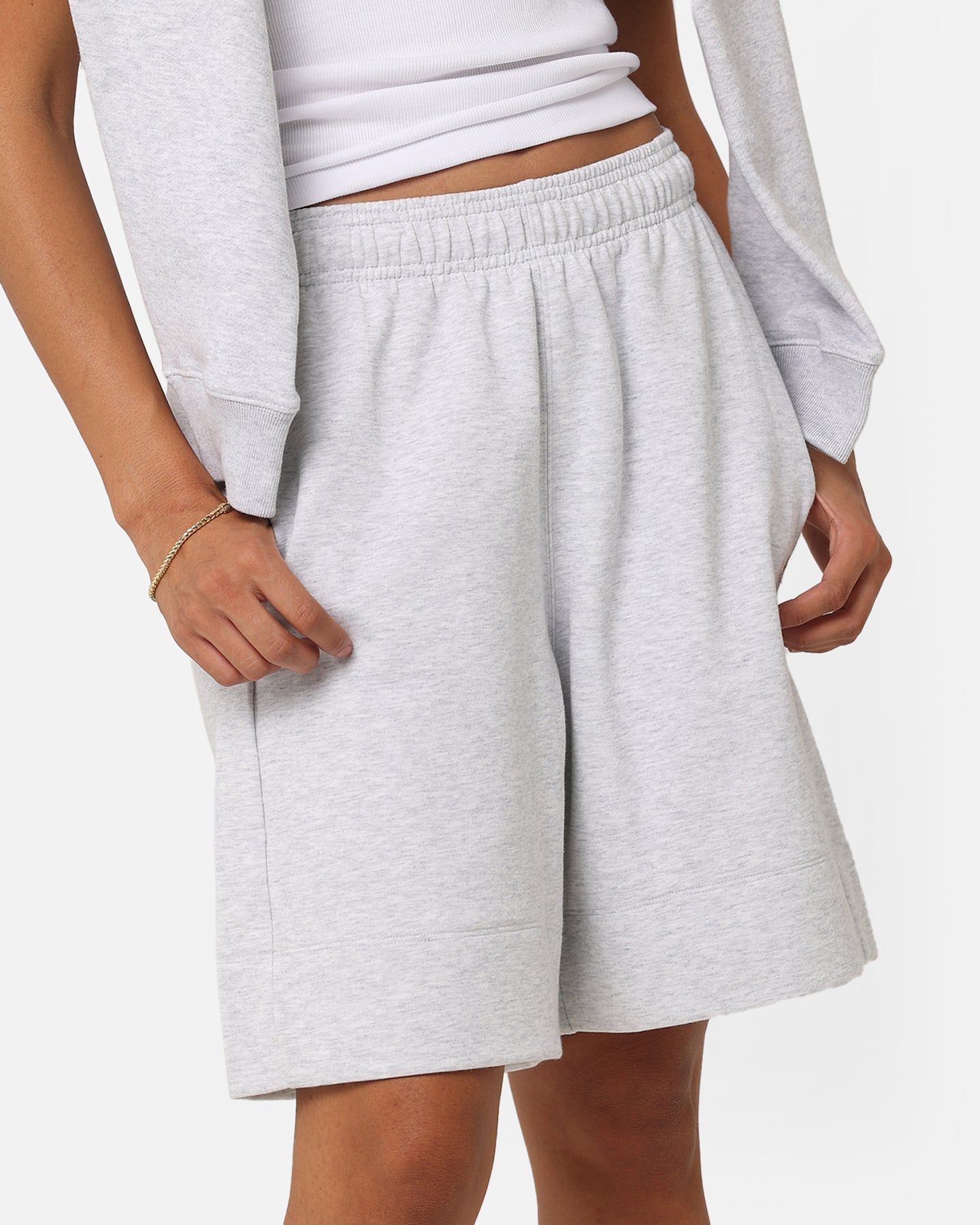 Adidas Women's Essentials Shorts Light Grey Heat sold by Culture Kings product image thumbnail 3