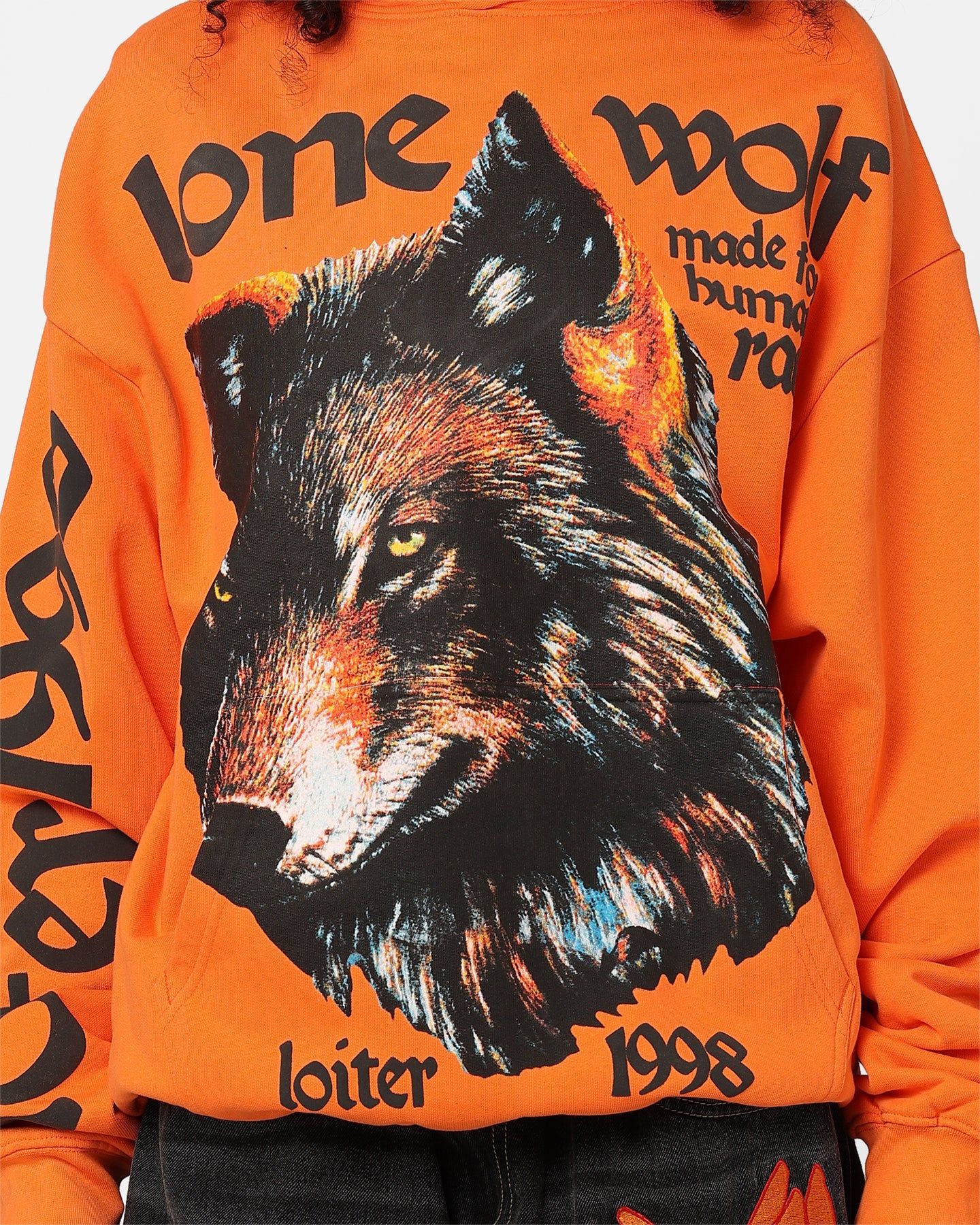 Loiter Lone Wolf Hoodie Orange sold by Culture Kings product image thumbnail 4