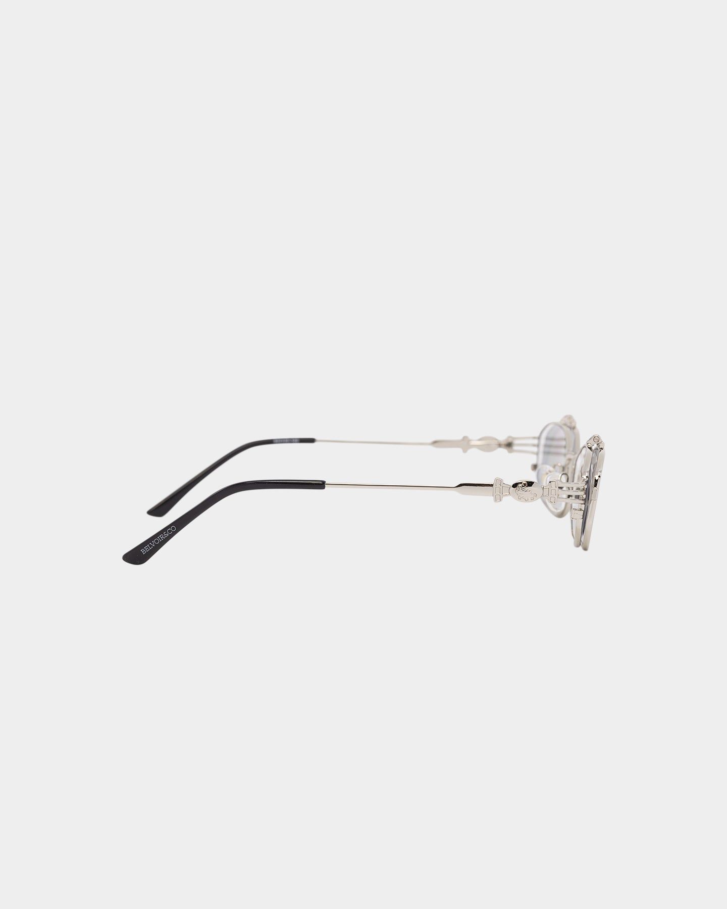 Belvoir & Co Ramar Flip Sunglasses Silver/Black sold by Culture Kings product image thumbnail 3