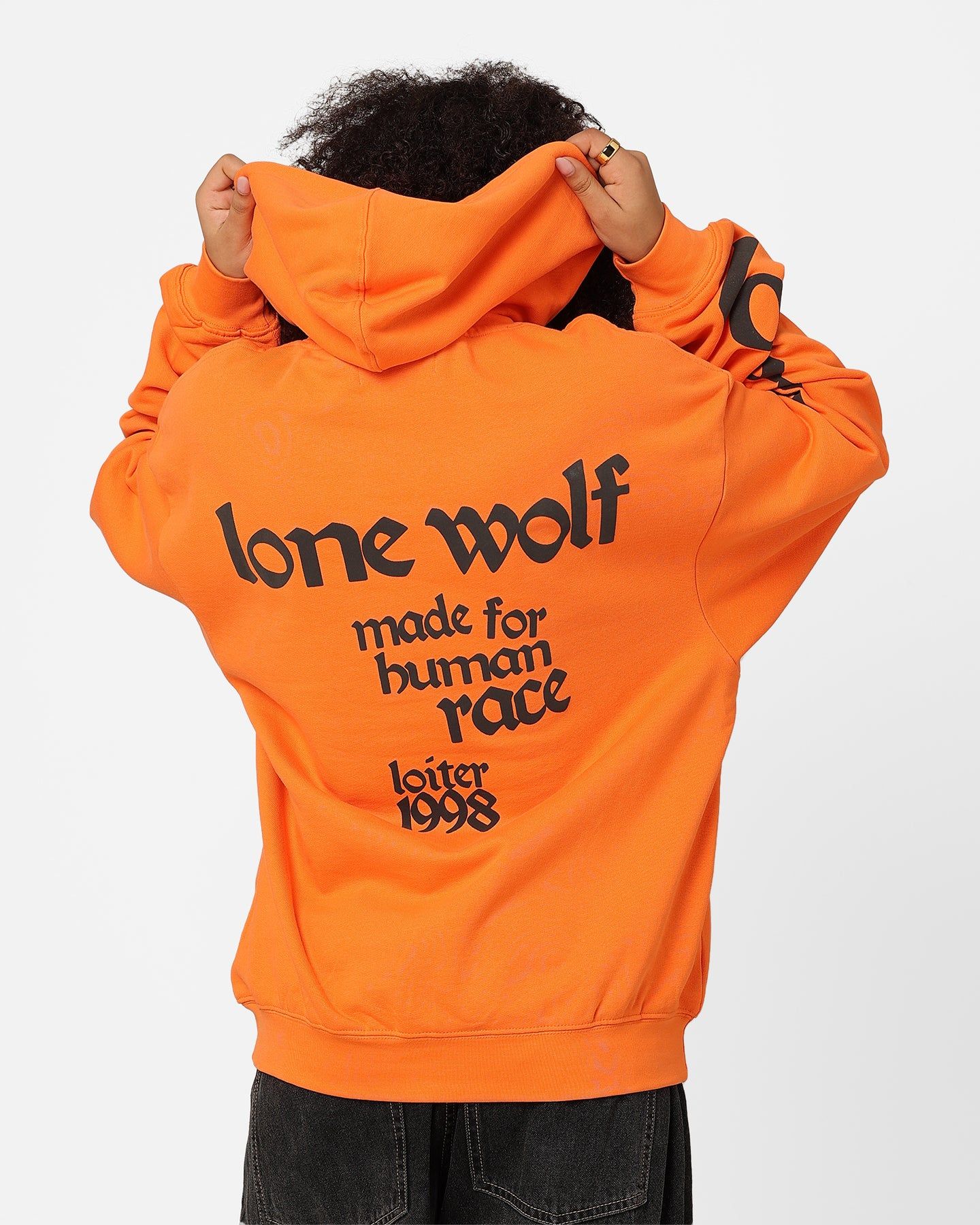 Loiter Lone Wolf Hoodie Orange sold by Culture Kings product image thumbnail 2