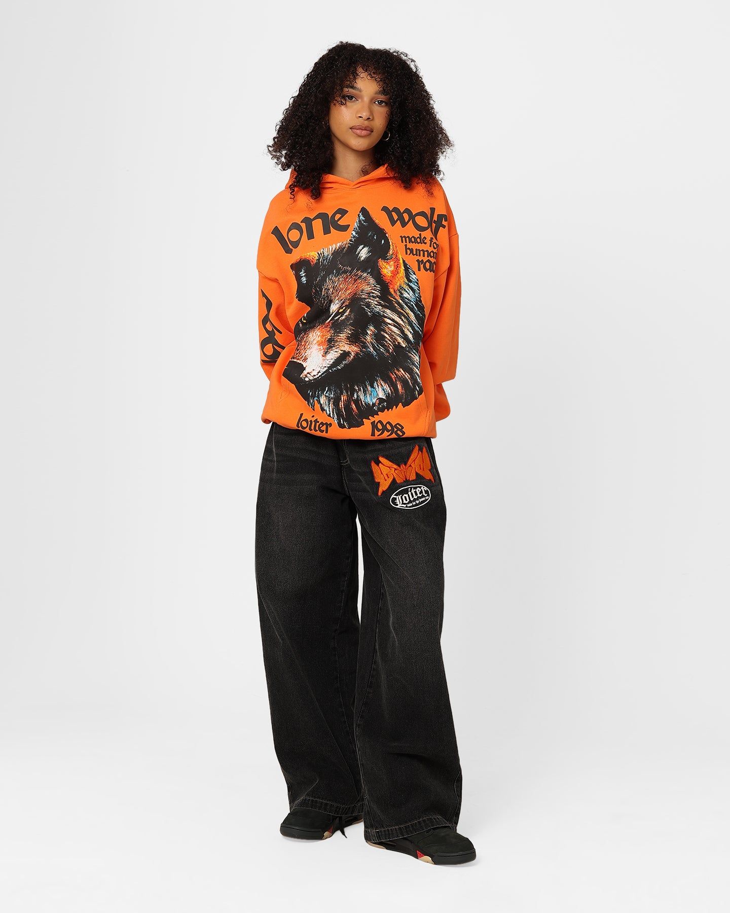 Loiter Lone Wolf Hoodie Orange sold by Culture Kings product image thumbnail 3