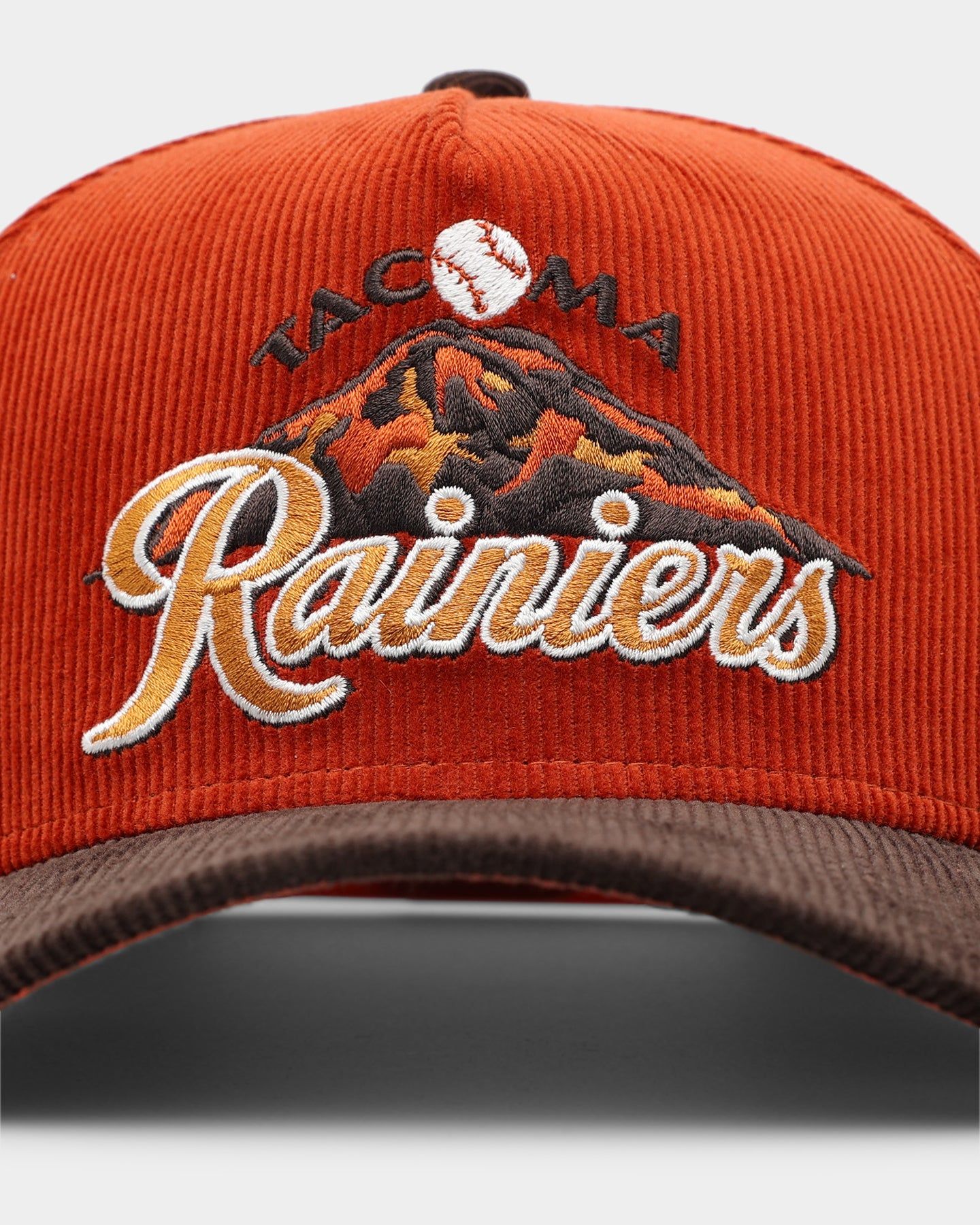 New Era Tacoma Rainiers 'Pumpkin Spice Corduroy' 9FORTY A-Frame Snapback Copper/Brown sold by Culture Kings product image thumbnail 5