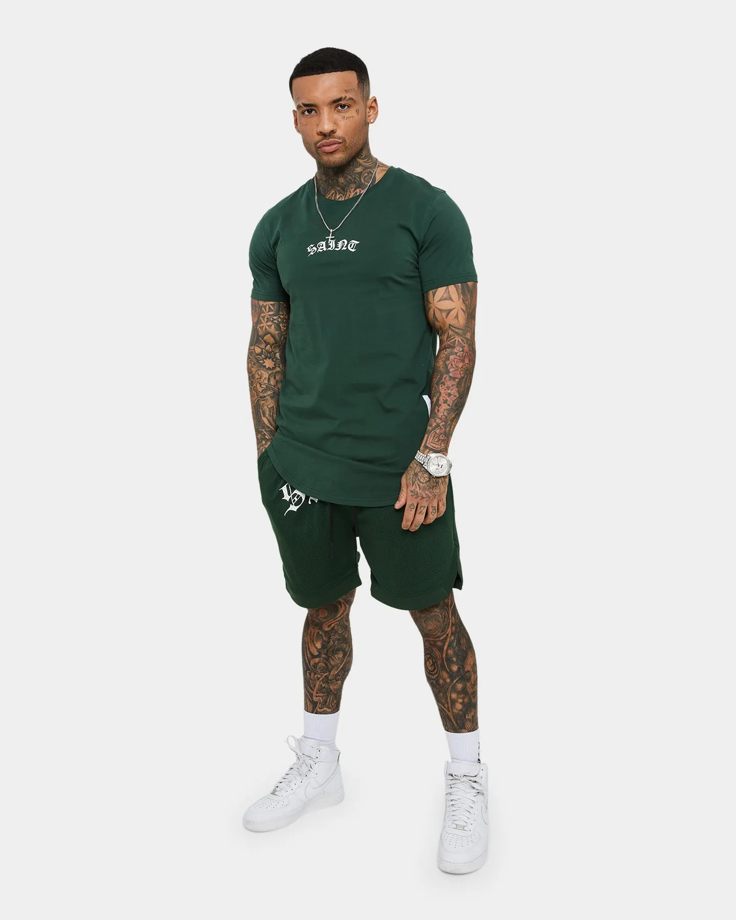 Saint Morta Day of the Dead Basketball Shorts Dark Green sold by Culture Kings product image thumbnail 2