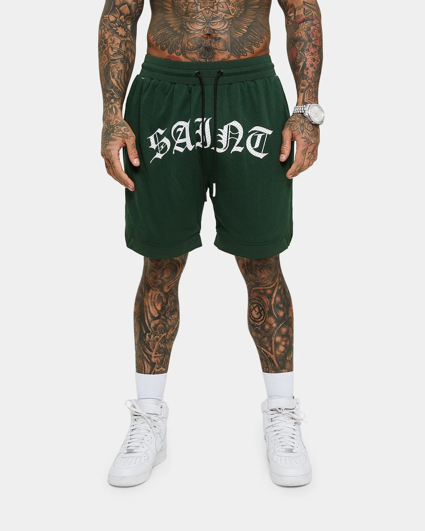Saint Morta Day of the Dead Basketball Shorts Dark Green sold by Culture Kings product image thumbnail 4