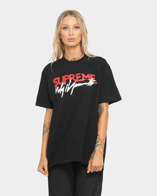 Supreme Supreme X Yohji Yamamoto Logo T-Shirt Black sold by Culture Kings