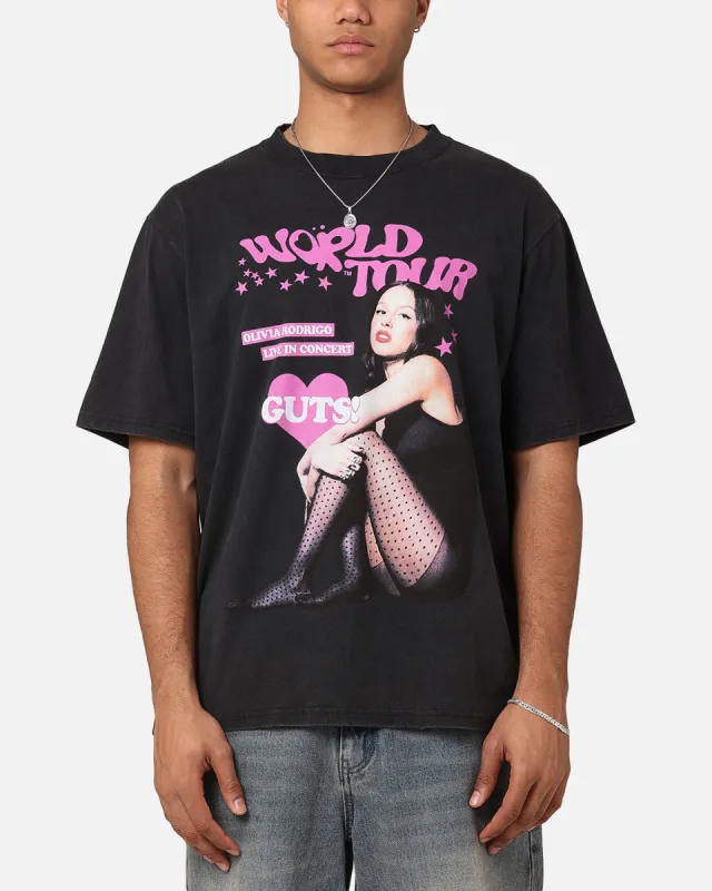 Bravado Olivia Rodrigo Guts T-Shirt Washed Black sold by Culture Kings