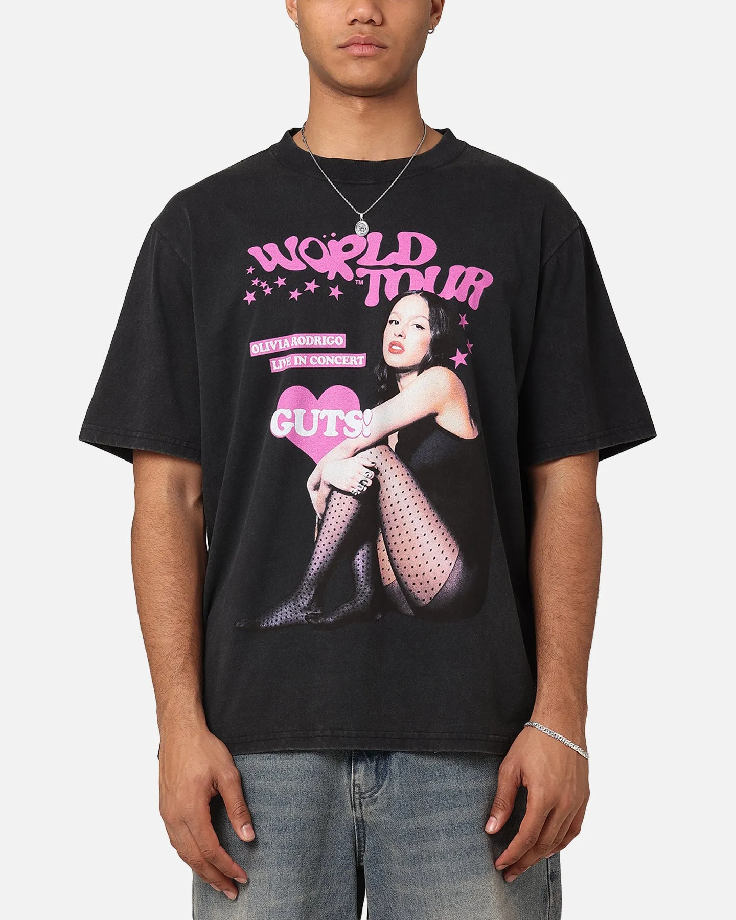 Bravado Olivia Rodrigo Guts T-Shirt Washed Black sold by Culture Kings