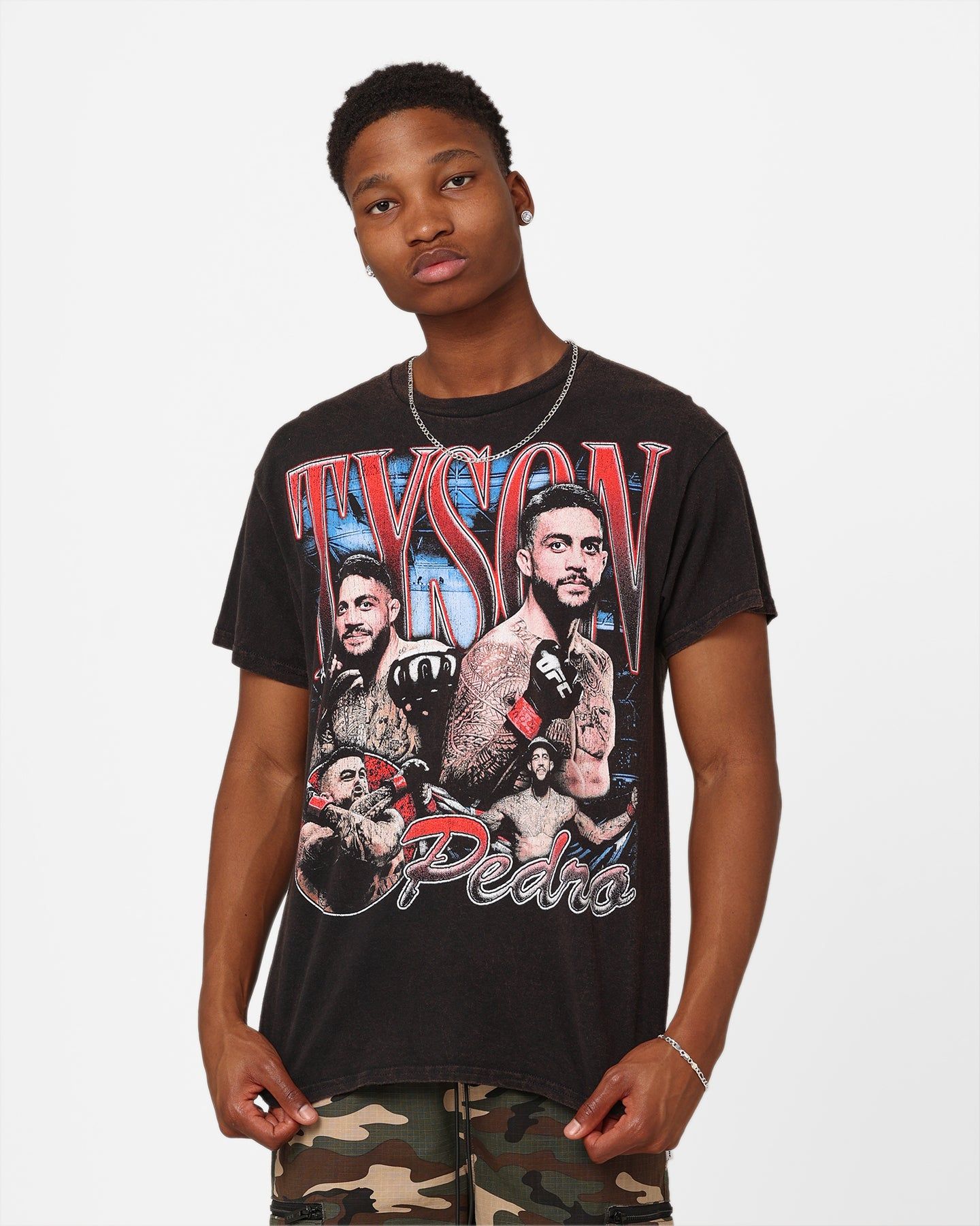 Goat Crew X UFC Tyson Pedro Vintage T-Shirt Black Wash sold by Culture Kings