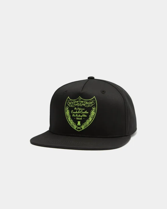 Crooks & Castles Dom C Cotton Twill Snapback Cap Black made by Culture Kings