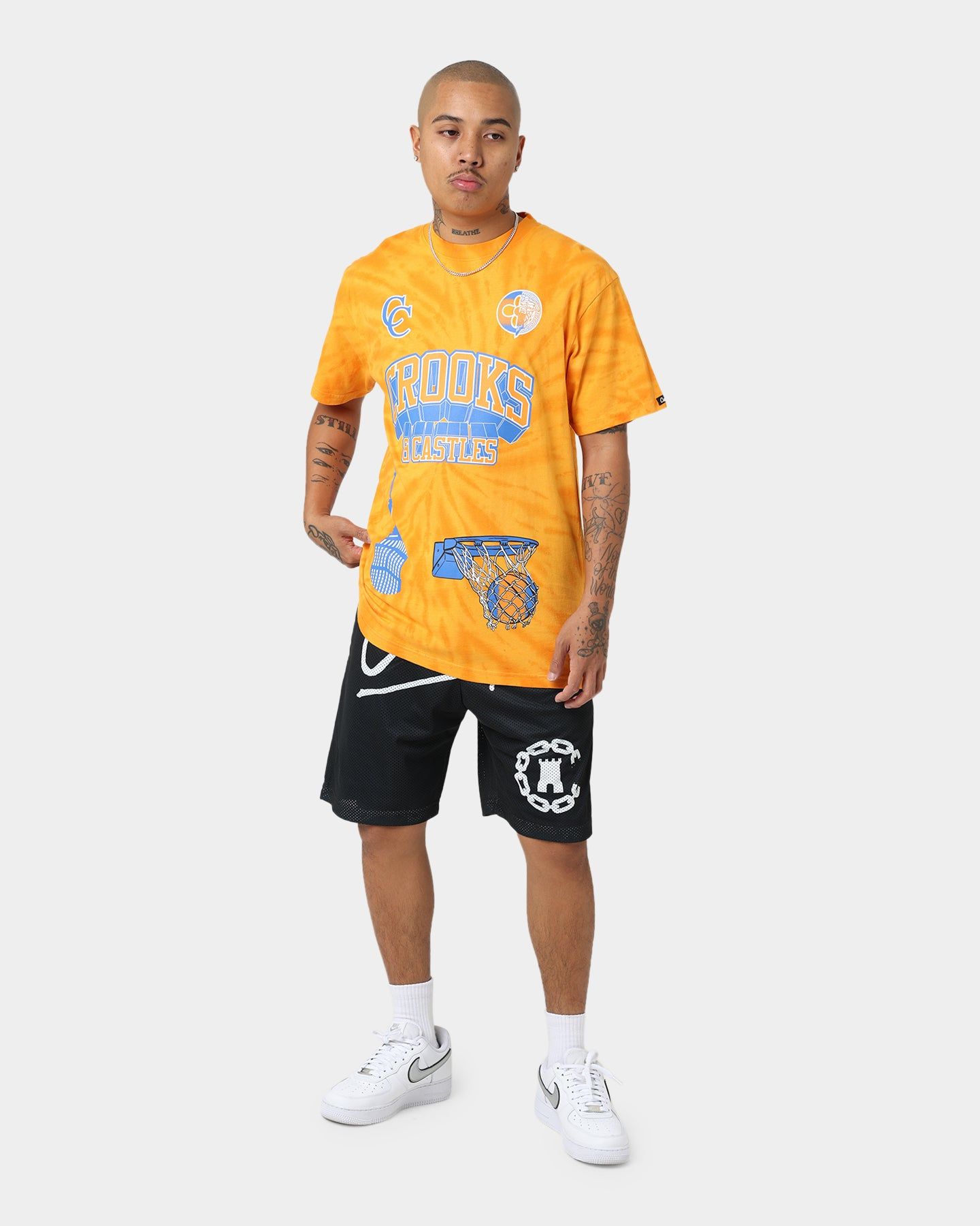 Crooks & Castles New York Tie Dye T-Shirt Orange sold by Culture Kings product image thumbnail 2