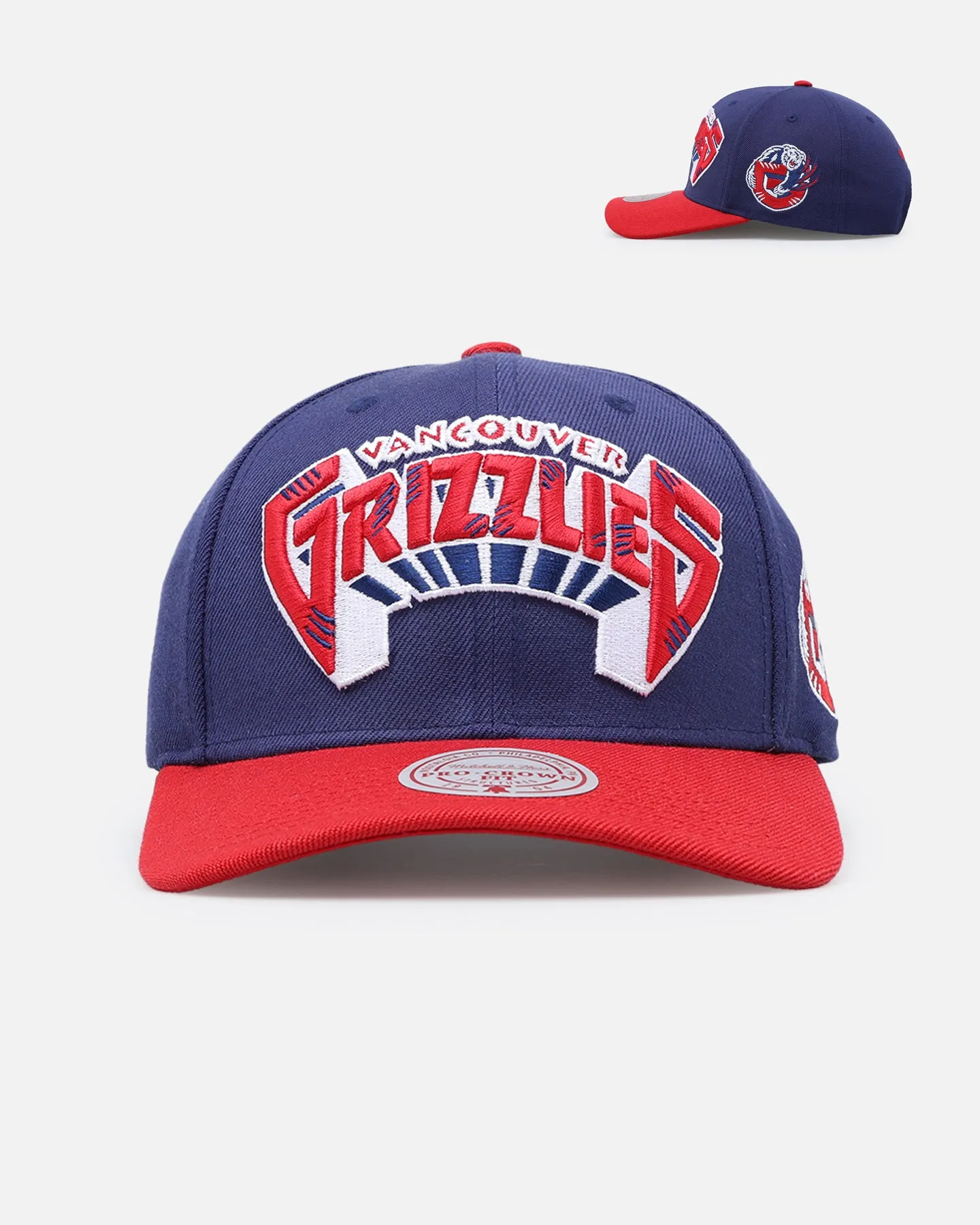 Mitchell & Ness Memphis Grizzlies 'College Twist' Pro Crown Snapback Blue/Red sold by Culture Kings