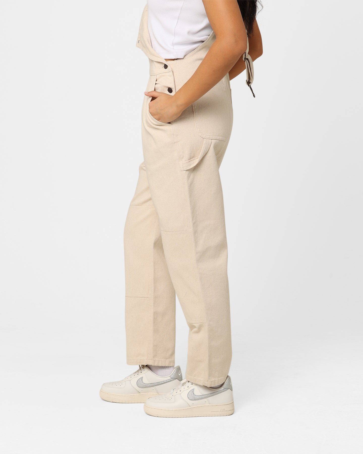 Dickies Women's Whitney Denim Overalls Natural sold by Culture Kings product image thumbnail 5