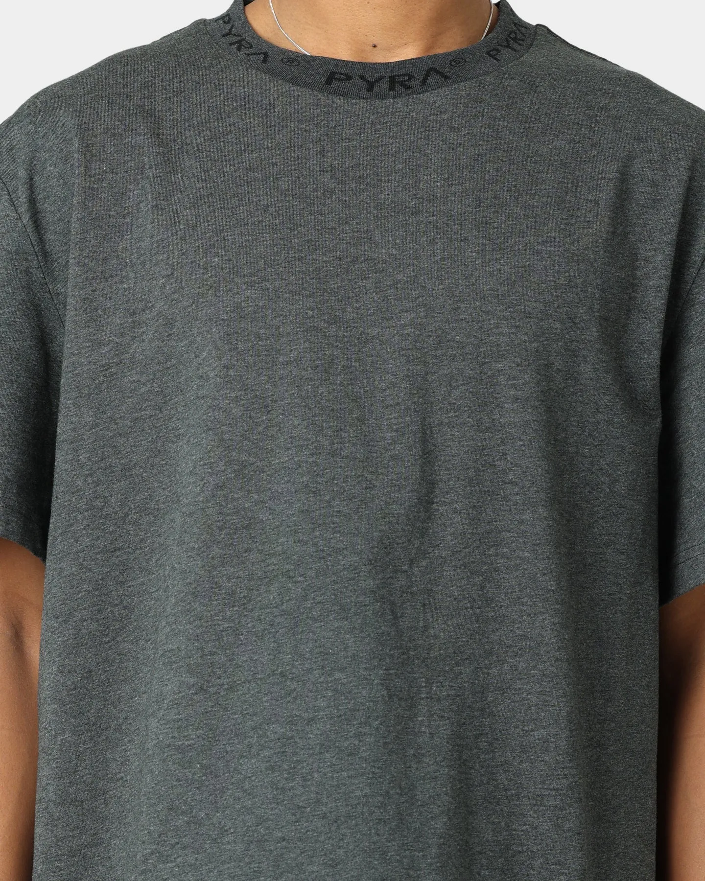 PYRA Jacquard Logo T-Shirt Grey Marle sold by Culture Kings product image thumbnail 3