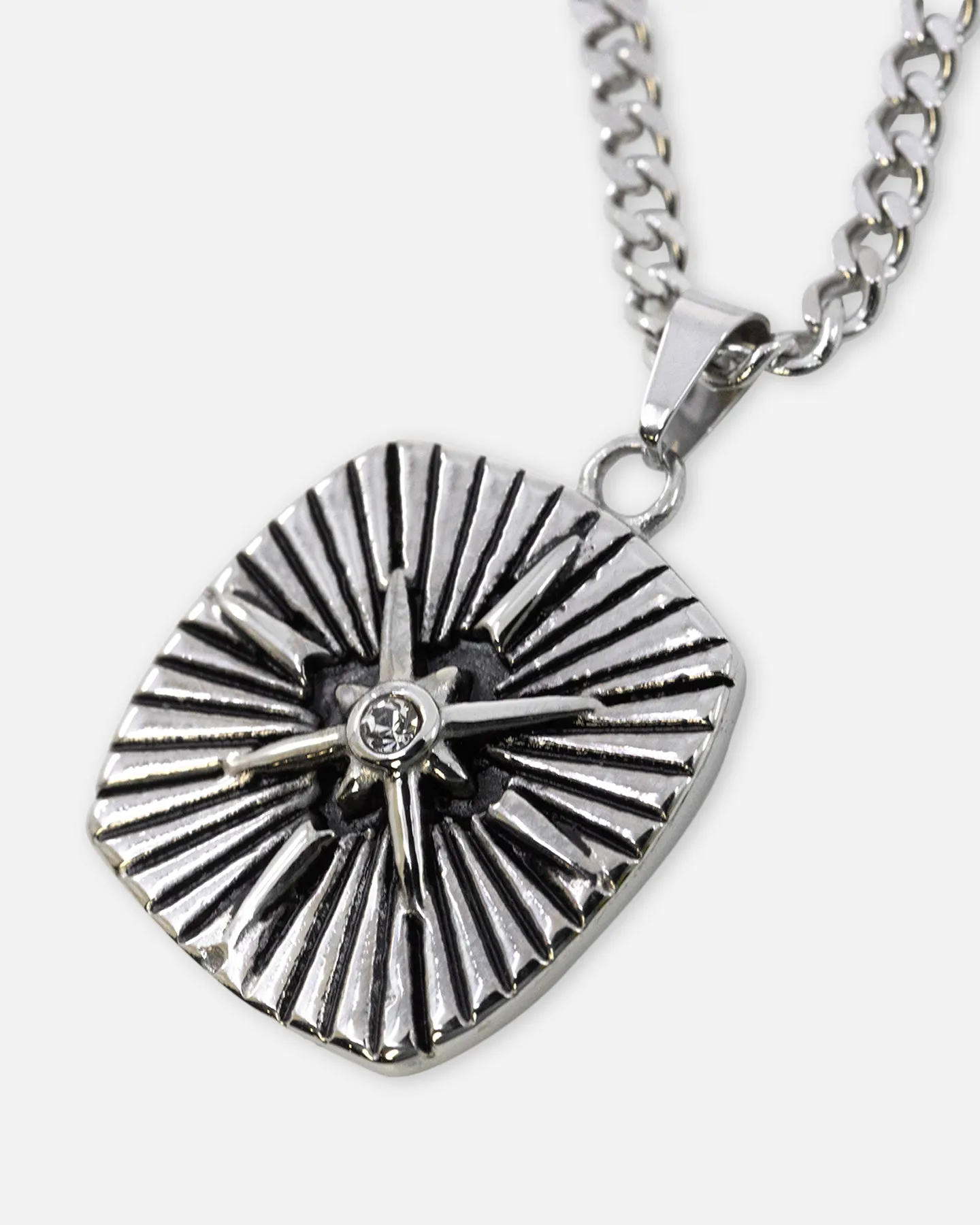 Saint Morta Aged Compass Necklace Stainless Steel sold by Culture Kings product image thumbnail 4