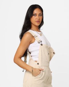 Dickies Women's Whitney Denim Overalls Natural sold by Culture Kings