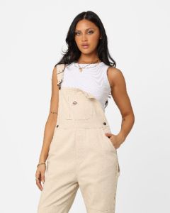 Dickies Women's Whitney Denim Overalls Natural sold by Culture Kings