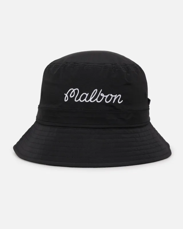 Malbon Nylon Bucket Hat Black/Black sold by Culture Kings
